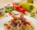Spaghete cu fructe de mare